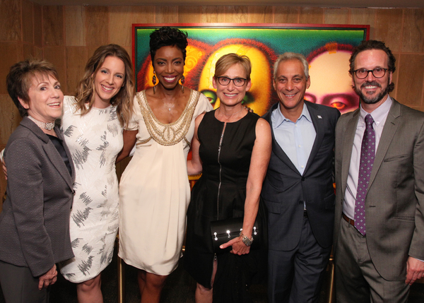 Barbara Gaines, Jessie Mueller, Heather Headley, Amy Rule, Mayor Rahm Emanuel, and Ri Photo