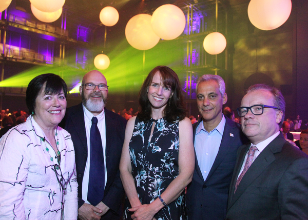 Mary Ann Cronin, Andy Hayles, Gillian Darlow, Mayor Rahm Emanuel, and Chris Jones Photo