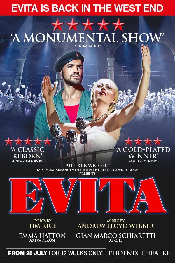 Book Now For EVITA In The West End
