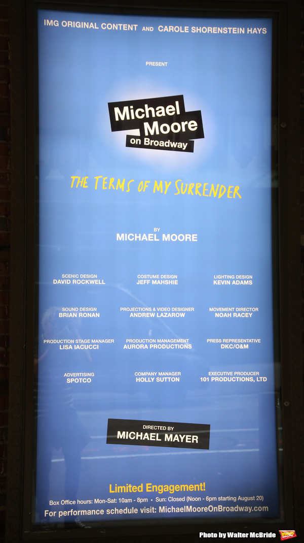 Up on the Marquee: Michael Moore's THE TERMS OF MY SURRENDER Image