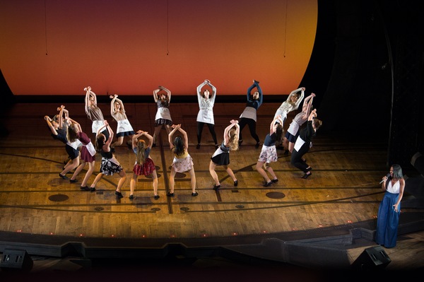 Tony Award nominee Adrienne Warren (Shuffle Along) and Moving Youth Dance Company Photo