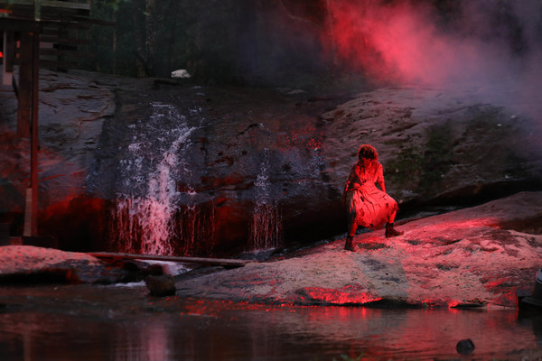 Photo Flash: First Look at Justin Deeley in Waterfall-Set MACBETH at Serenbe Playhouse Image