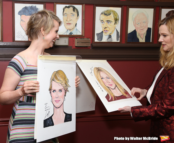 Photo Coverage: Laura Linney and Cynthia Nixon Celebrate Their New Portraits at Sardi's! Image