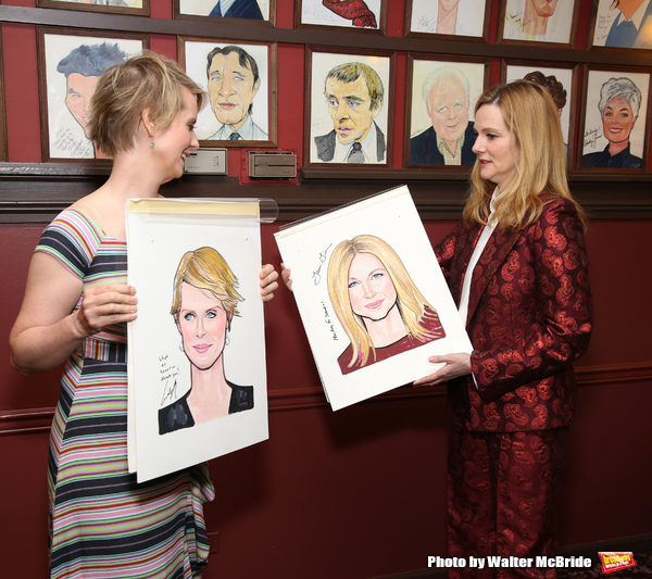 Photo Coverage: Laura Linney and Cynthia Nixon Celebrate Their New Portraits at Sardi's! Image