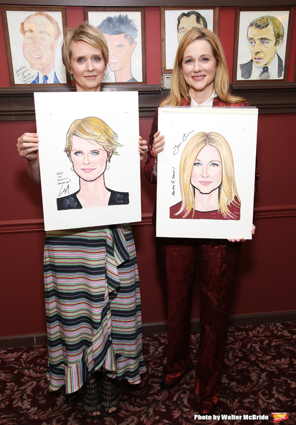 Photo Coverage: Laura Linney and Cynthia Nixon Celebrate Their New Portraits at Sardi's! Image