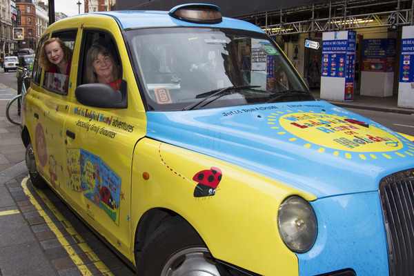 Photo Flash: WHAT THE LADYBIRD HEARD Author & Illustrator Taxi Around London to Celebrate West End Adaptation Image
