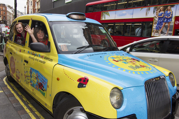 Photo Flash: WHAT THE LADYBIRD HEARD Author & Illustrator Taxi Around London to Celebrate West End Adaptation Image