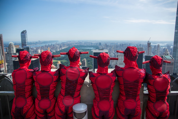 Photo Flash: Colorful Insects of Cirque's OVO Visit Top of the Rock Image