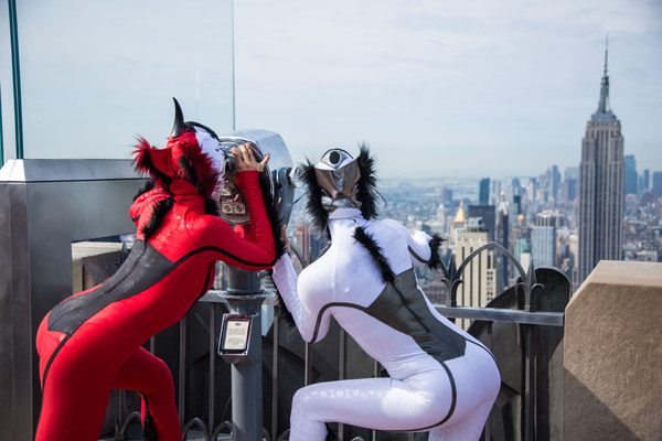 Photo Flash: Colorful Insects of Cirque's OVO Visit Top of the Rock 