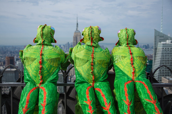 Photo Flash: Colorful Insects of Cirque's OVO Visit Top of the Rock 