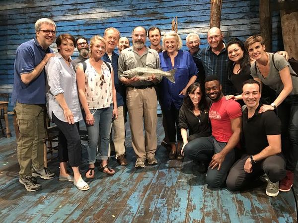 Photo Flash: Mandy Patinkin Kisses the Fish at COME FROM AWAY! Image