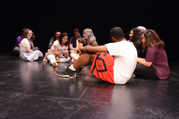 Photo Coverage: Daphne Rubin-Vega Rehearses with REBEL VERSES Youth Arts Festival at the Vineyard 