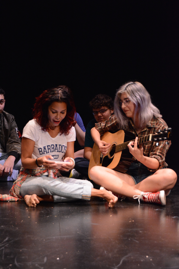 Photo Coverage: Daphne Rubin-Vega Rehearses with REBEL VERSES Youth Arts Festival at the Vineyard 