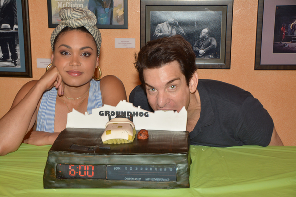 Photo Coverage: It's Blue Skies for GROUNDHOG DAY on Its 100th Broadway Performance Image