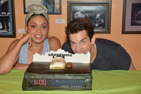 Photo Coverage: It's Blue Skies for GROUNDHOG DAY on Its 100th Broadway Performance Image
