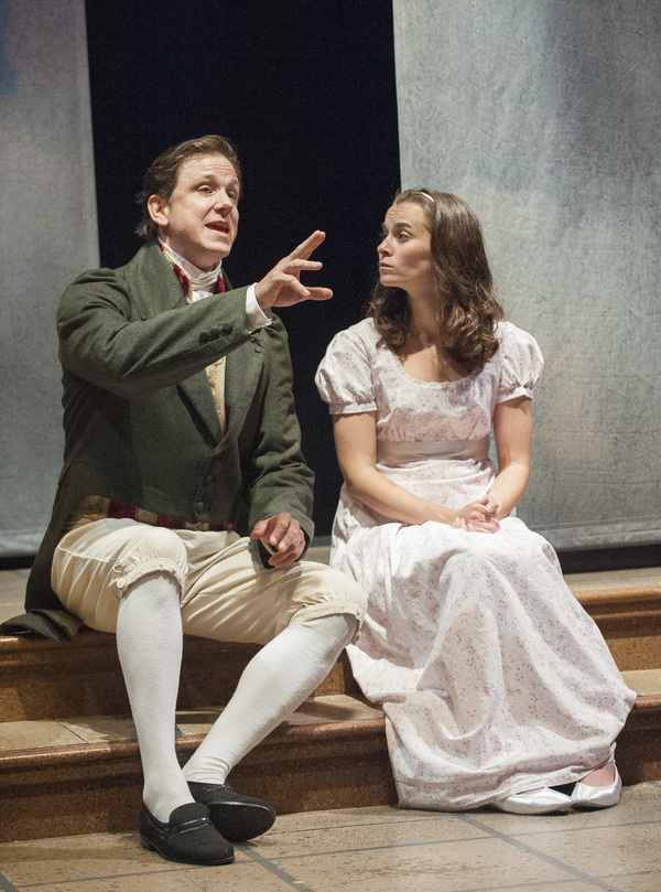 Andrew William Smith (Septimus Hodge), Caitlin Duffy (Thomasina Coverly) Photo