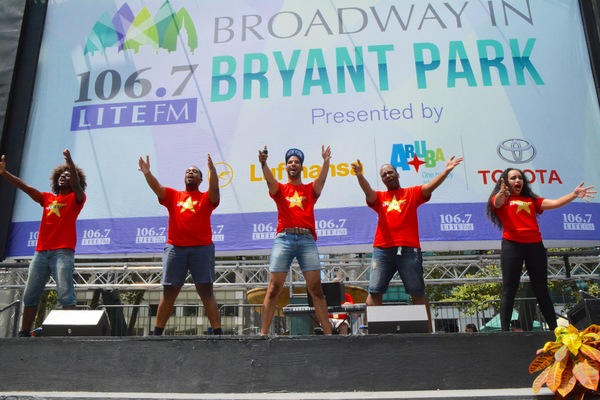 Photo Coverage: The Casts of WAITRESS, CATS, and More at Broadway In Bryant Park Image