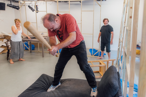 Photo Flash: Inside Rehearsals for RABBITS at Park Theatre Starring Karen Ascoe, Alex Ferns, and David Schaal 