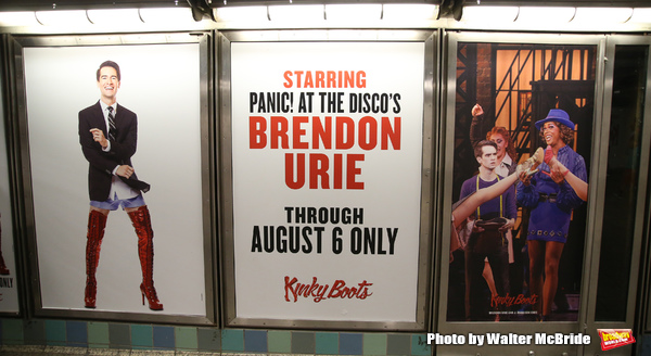 Photo Coverage: Brendon Urie Struts Underground to Unveil New KINKY BOOTS Subway Billboards! Image