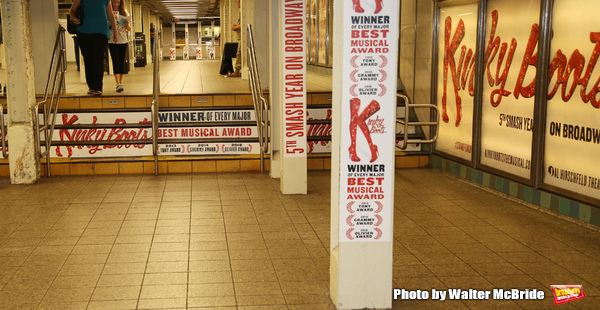 Photo Coverage: Brendon Urie Struts Underground to Unveil New KINKY BOOTS Subway Billboards! Image