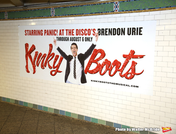 Photo Coverage: Brendon Urie Struts Underground to Unveil New KINKY BOOTS Subway Billboards! Image