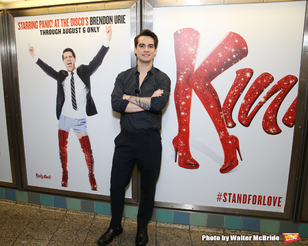 Photo Coverage: Brendon Urie Struts Underground to Unveil New KINKY BOOTS Subway Billboards! Image