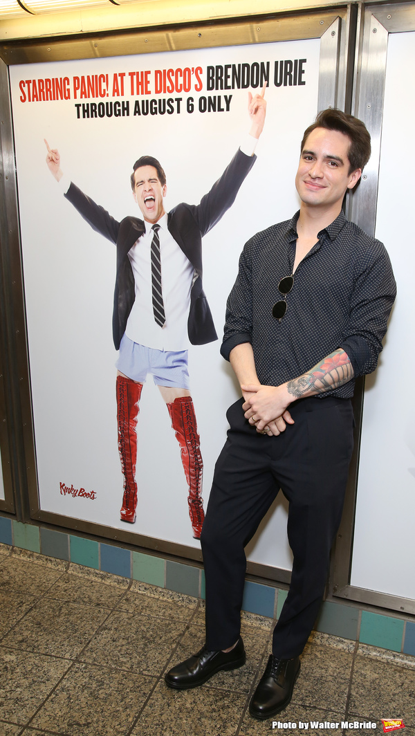Photo Coverage: Brendon Urie Struts Underground to Unveil New KINKY BOOTS Subway Billboards! Image