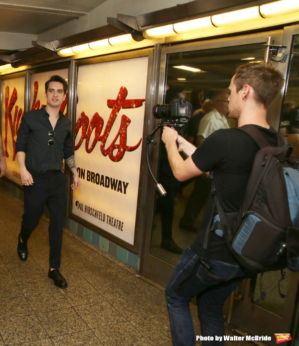 Photo Coverage: Brendon Urie Struts Underground to Unveil New KINKY BOOTS Subway Billboards! Image