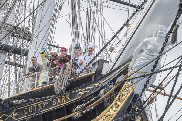 Photo Flash: Cast of THE HUNTING OF THE SNARK Visit Cutty Sark Image