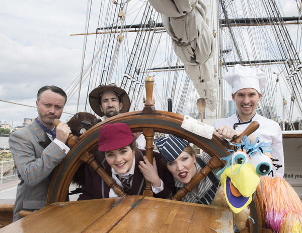 Photo Flash: Cast of THE HUNTING OF THE SNARK Visit Cutty Sark 