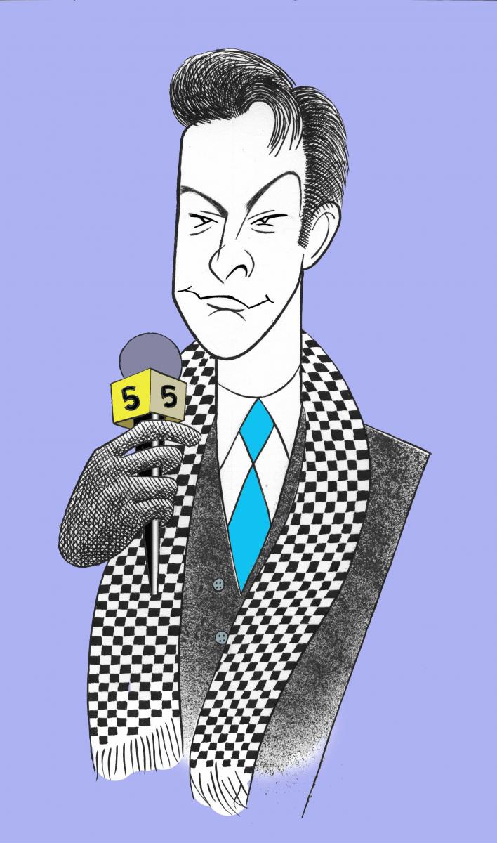 BWW Exclusive: Ken Fallin Draws the Stage - Andy Karl in GROUNDHOG DAY Image