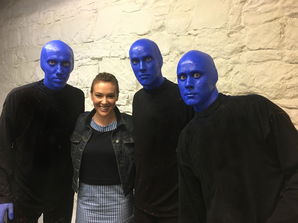 Photo Flash: Alyssa Milano Visits BLUE MAN GROUP in NYC Image