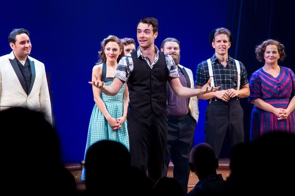 Corey Cott and the cast of BANDSTAND Photo