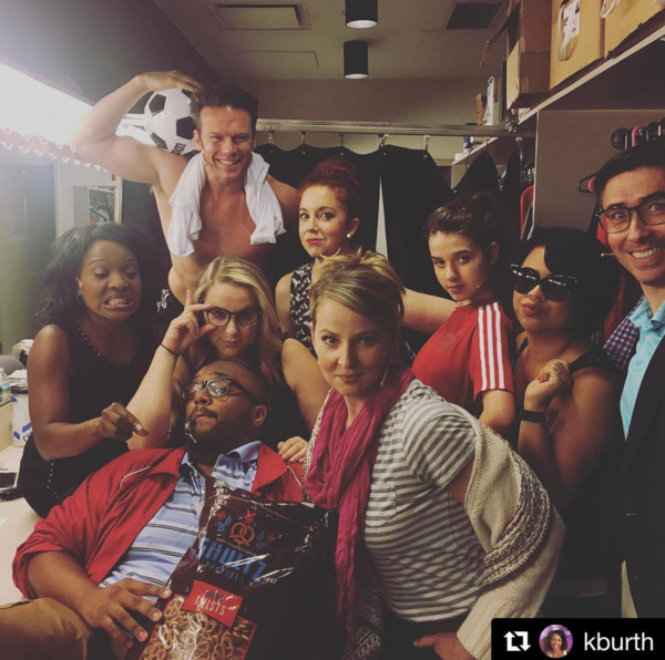 Photo Flash: Hoop, Hoop, Hooray! THE KING AND I Celebrates a Two Show Day, and More Saturday Intermission Pics! Image