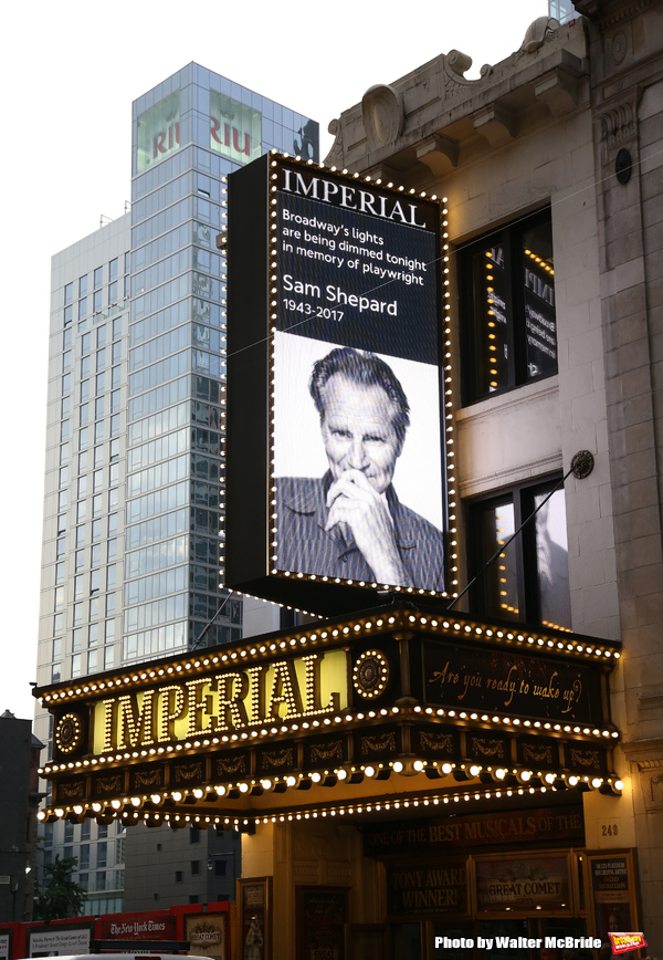 Photo Coverage: Broadway Dims The Lights In Memory Of Sam Shepard Image