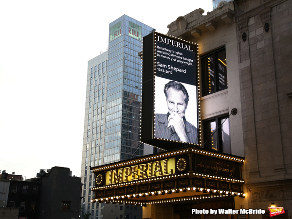 Photo Coverage: Broadway Dims The Lights In Memory Of Sam Shepard Image