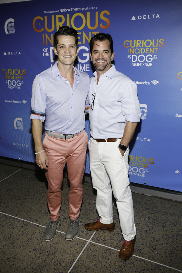 From left, actor Jonathan Del Arco and Kyle Fritz arrive for the opening night perfor Photo