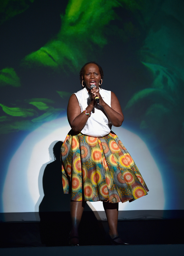 Photo Flash: Broadway's 'Rafiki' Tshidi Manye Kicks Off LION KING Sing-Along in L.A. Image