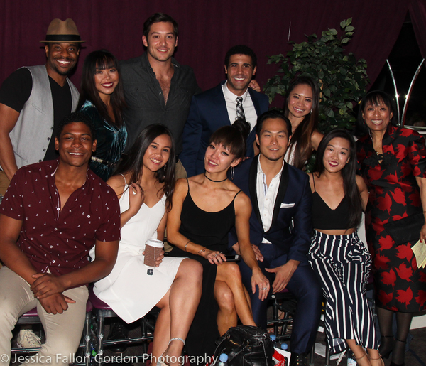 Baayork Lee with cast members from Miss Saigon Photo