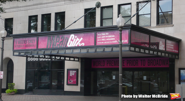 Theatre Marquee for Tina Fey's new musical adaptation of 'Mean Girls' on August 6, 20 Photo