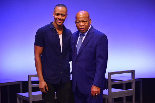 Photo Flash: NYMF's FREEDOM RIDERS Gets Visit From Real-Life Freedom Rider John Lewis Image