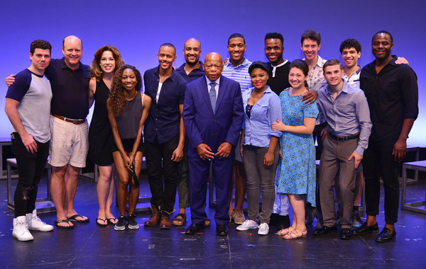 Photo Flash: NYMF's FREEDOM RIDERS Gets Visit From Real-Life Freedom Rider John Lewis Image
