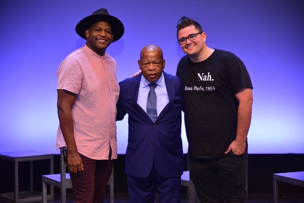 Photo Flash: NYMF's FREEDOM RIDERS Gets Visit From Real-Life Freedom Rider John Lewis Image