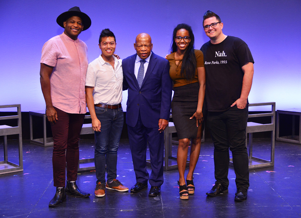 Photo Flash: NYMF's FREEDOM RIDERS Gets Visit From Real-Life Freedom Rider John Lewis Image