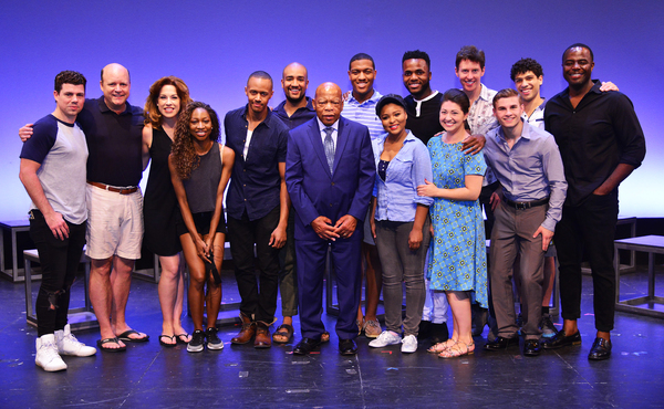 Photo Flash: NYMF's FREEDOM RIDERS Gets Visit From Real-Life Freedom Rider John Lewis Image