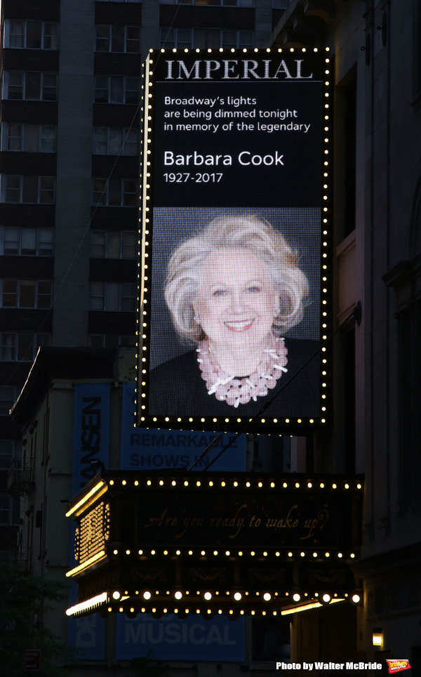Photo Coverage: Broadway Dims The Lights In Memory of the Late Barbara Cook Image