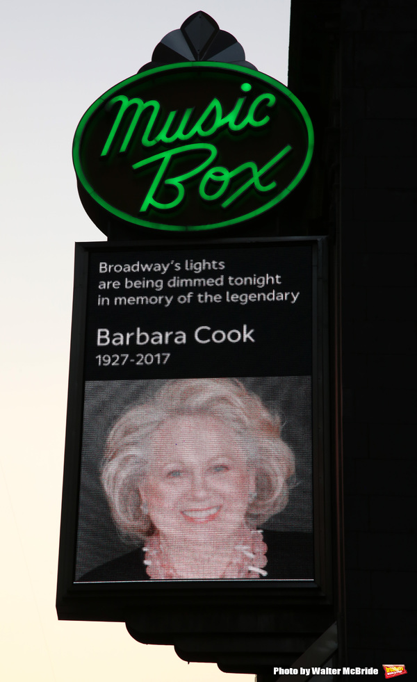 Photo Coverage: Broadway Dims The Lights In Memory of the Late Barbara Cook Image