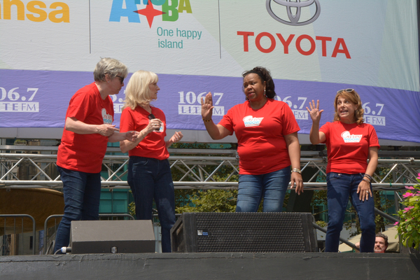Photo Coverage: Casts of COME FROM AWAY. CHARLIE, and More Dazzle Broadway In Bryant Park Image