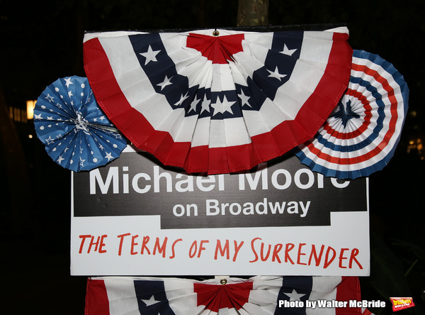 Photo Coverage: Michael Moore Celebrates Broadway Debut in THE TERMS OF MY SURRENDER Image