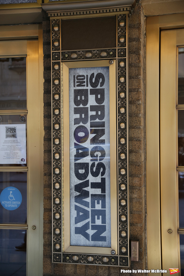 Up on the Marquee: SPRINGSTEEN ON BROADWAY Image